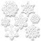 Beistle 4¾in.-9¼in. Clear Plastic Die-Cut Snowflakes - 12 Pack